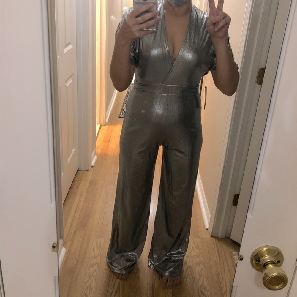 Silver metallic Jumpsuit
